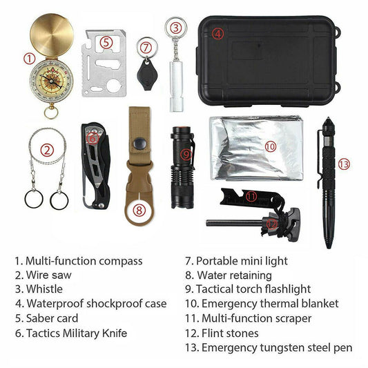14-in-1 Emergency Survival Kit